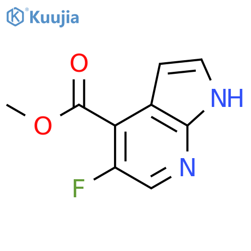 methyl 5-fluoro-1H-pyrrolo[2,3-b]pyridine-4-carboxylate structure