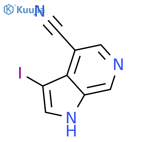 3-Iodo-1H-pyrrolo2,3-cpyridine-4-carbonitrile structure