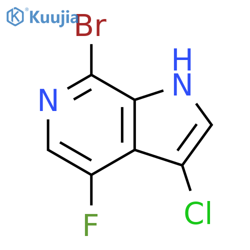 7-BroMo-3-chloro-4-fluoro-6-azaindole structure