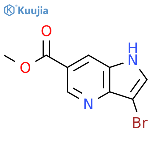 methyl 3-bromo-1H-pyrrolo3,2-bpyridine-6-carboxylate structure