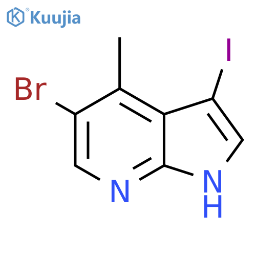 5-Bromo-3-iodo-4-methyl-1H-pyrrolo[2,3-b]pyridine structure