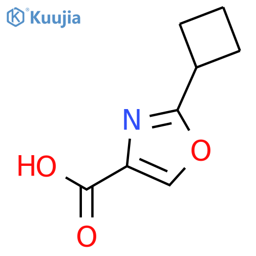 2-cyclobutyl-1,3-oxazole-4-carboxylic acid structure