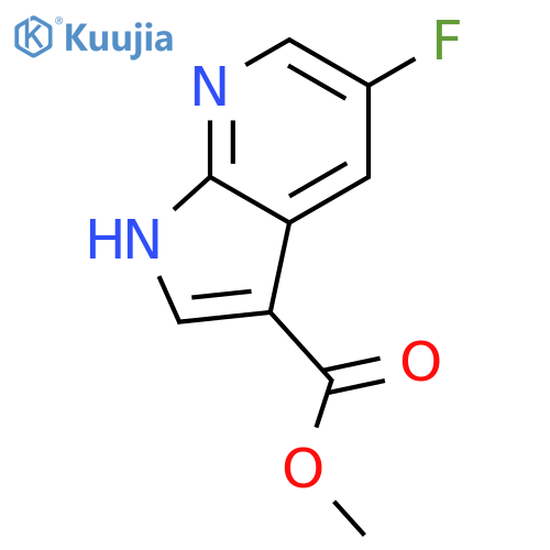 methyl 5-fluoro-1H-pyrrolo[2,3-b]pyridine-3-carboxylate structure