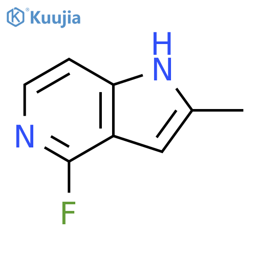 4-fluoro-2-methyl-1H-pyrrolo[3,2-c]pyridine structure