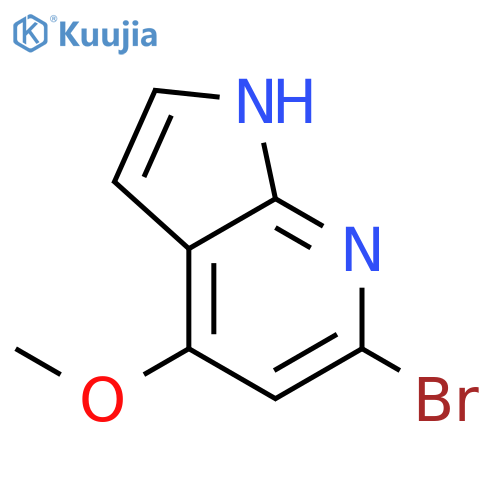 6-bromo-4-methoxy-1H-pyrrolo[2,3-b]pyridine structure