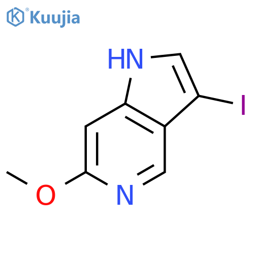 3-Iodo-6-methoxy-1H-pyrrolo3,2-cpyridine structure