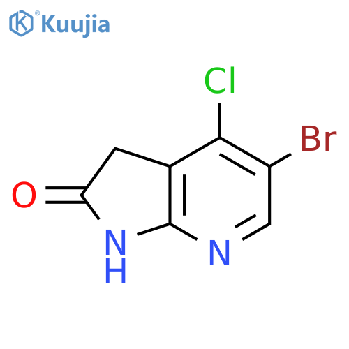5-Bromo-4-chloro-1H,2H,3H-pyrrolo[2,3-b]pyridin-2-one structure