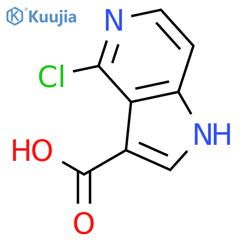 4-Chloro-1H-pyrrolo[3,2-c]pyridine-3-carboxylic acid structure