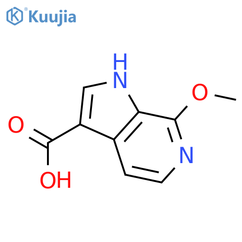 7-methoxy-1H-pyrrolo[2,3-c]pyridine-3-carboxylic acid structure