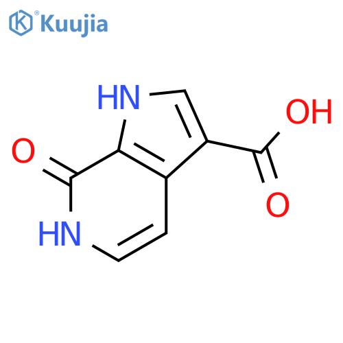 7-HYDROXY-1H-PYRROLO[2,3-C]PYRIDINE-3-CARBOXYLIC ACID structure