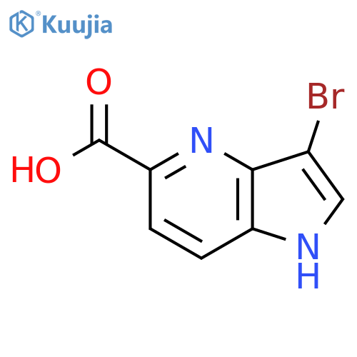 3-Bromo-1H-pyrrolo[3,2-b]pyridine-5-carboxylic acid structure