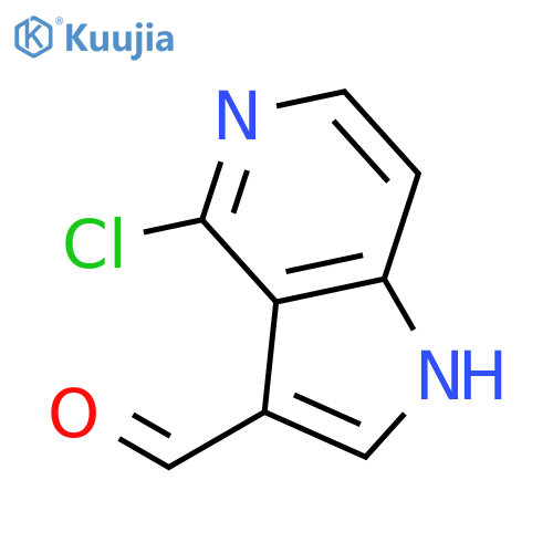4-Chloro-1H-pyrrolo[3,2-c]pyridine-3-carbaldehyde structure