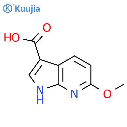6-Methoxy-1H-pyrrolo[2,3-b]pyridine-3-carboxylic acid structure