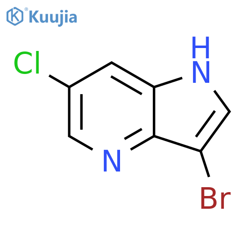3-bromo-6-chloro-1h-pyrrolo[3,2-b]pyridine structure