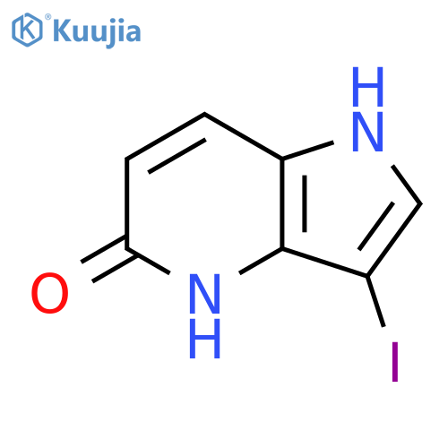 5-Hydroxy-3-iodo-4-azaindole structure