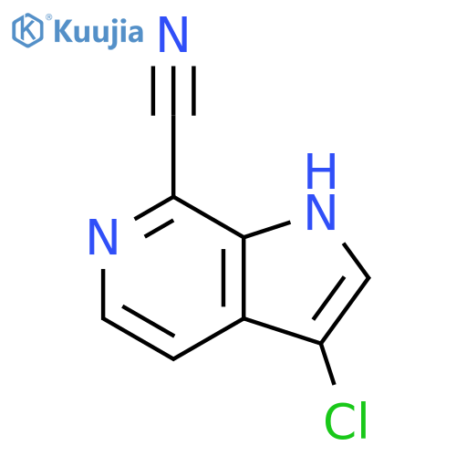 3-Chloro-7-cyano-6-azaindole structure