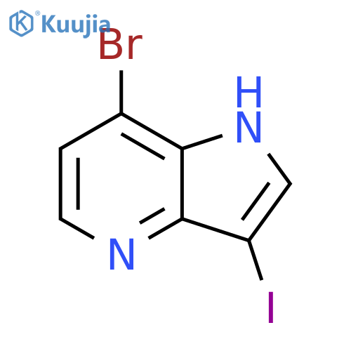 7-Bromo-3-iodo-1H-pyrrolo3,2-bpyridine structure