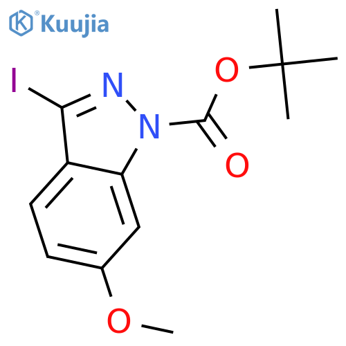 N-Boc-3-iodo-6-methoxy-1H-indazole structure
