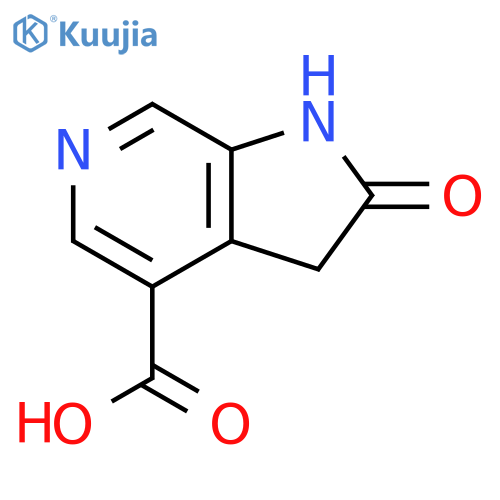 2-oxo-1H,2H,3H-pyrrolo[2,3-c]pyridine-4-carboxylic acid structure