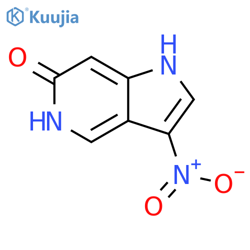 6-Hydroxy-3-nitro-5-azaindole structure