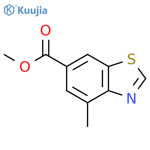 4-Methylbenzothiazole-6-carboxylic acid methyl ester structure