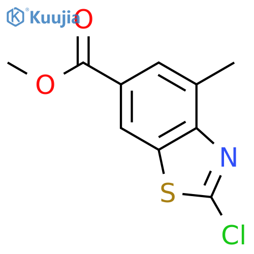 Methyl 2-chloro-4-methylbenzo[d]thiazole-6-carboxylate structure