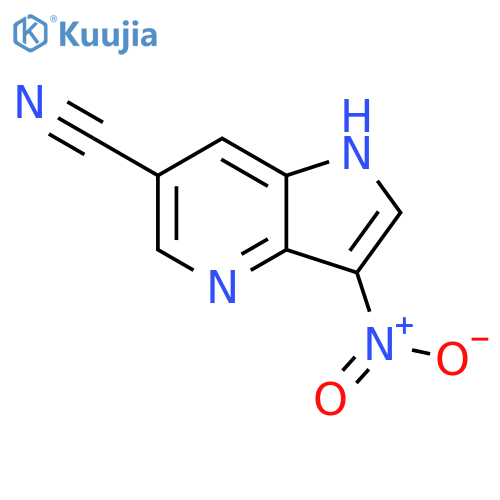 6-Cyano-3-nitro-4-azaindole structure