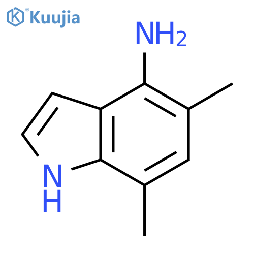 4-AMino-5,7-diMethylindole structure