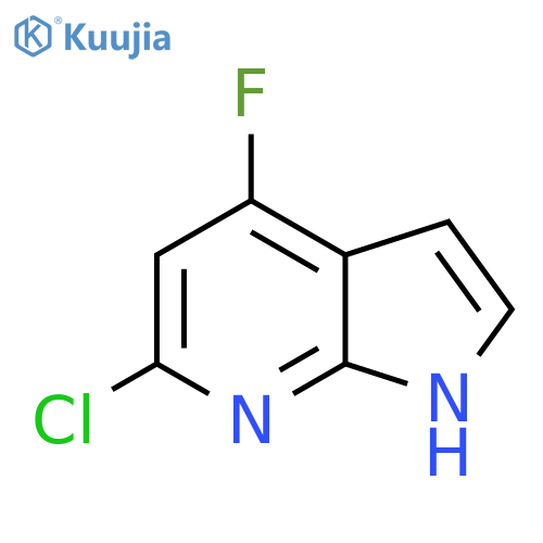 6-Chloro-4-fluoro-1H-pyrrolo[2,3-b]pyridine structure