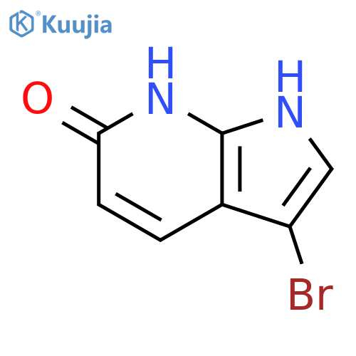 3-bromo-1H-pyrrolo[2,3-b]pyridin-6-ol structure