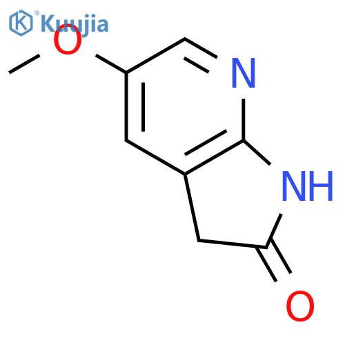 5-methoxy-1H,2H,3H-pyrrolo[2,3-b]pyridin-2-one structure