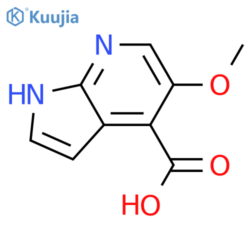 5-methoxy-1H-pyrrolo[2,3-b]pyridine-4-carboxylic acid structure