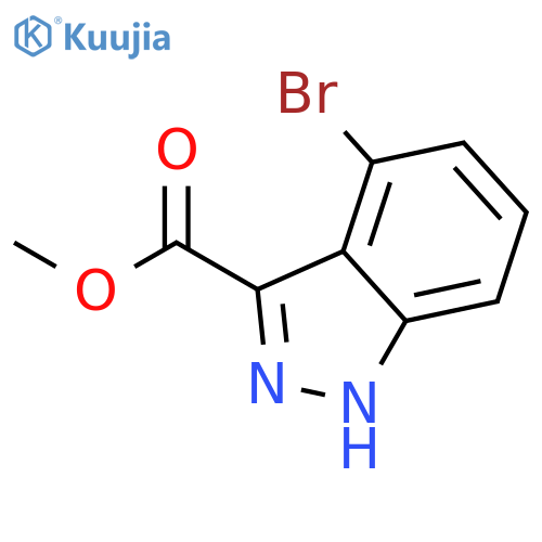 Methyl 4-bromo-1H-indazole-3-carboxylate structure