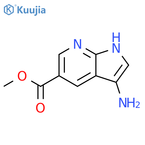 methyl 3-amino-1H-pyrrolo[2,3-b]pyridine-5-carboxylate structure