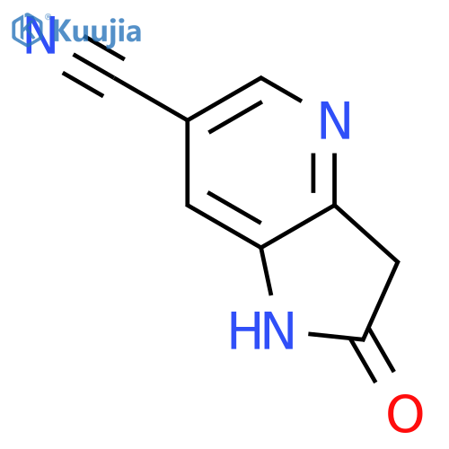 2-oxo-1H,2H,3H-pyrrolo[3,2-b]pyridine-6-carbonitrile structure
