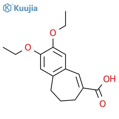5H-Benzocycloheptene-8-carboxylic acid, 2,3-diethoxy-6,7-dihydro- structure
