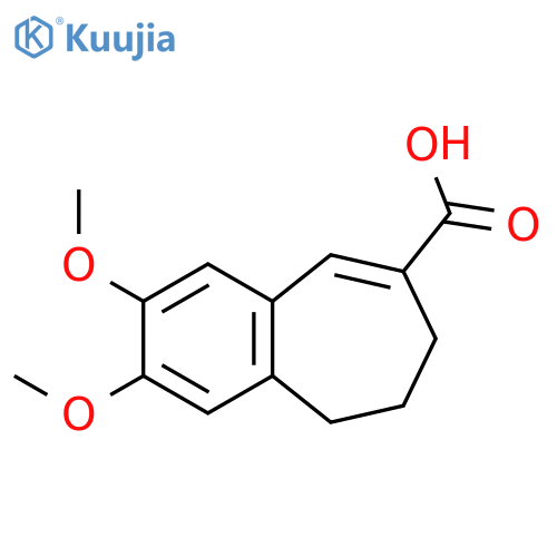 5H-Benzocycloheptene-8-carboxylic acid, 6,7-dihydro-2,3-dimethoxy- structure