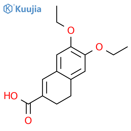 2-Naphthalenecarboxylic acid, 6,7-diethoxy-3,4-dihydro- structure