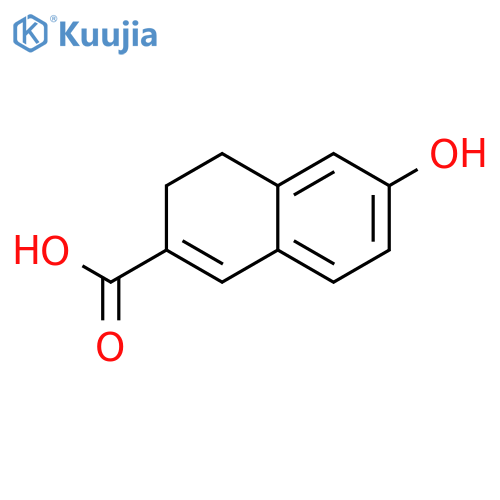6-Hydroxy-3,4-dihydronaphthalene-2-carboxylic acid structure