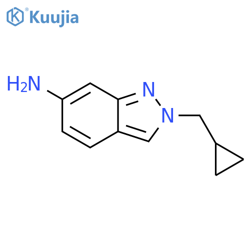 2H-Indazol-6-amine, 2-(cyclopropylmethyl)- structure