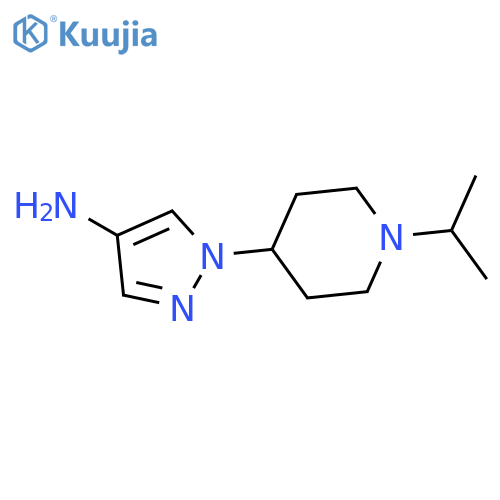 1-(1-Isopropylpiperidin-4-yl)-1H-pyrazol-4-amine structure