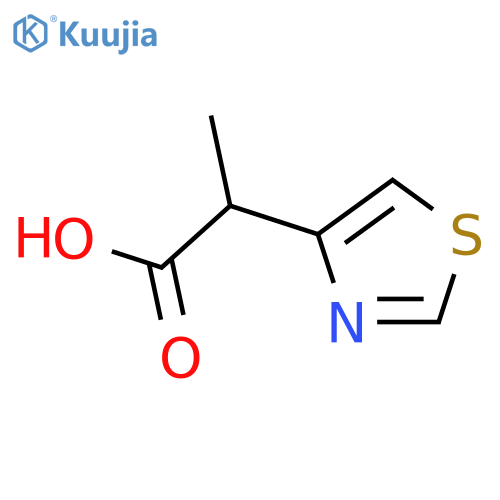 2-(1,3-thiazol-4-yl)propanoic acid structure