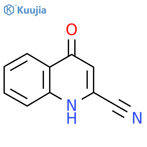 2-Quinolinecarbonitrile, 4-hydroxy- structure