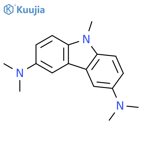 9H-Carbazole-3,6-diamine, N,N,N',N',9-pentamethyl- structure