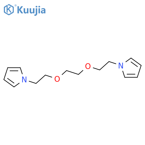 1H-Pyrrole, 1,1'-[1,2-ethanediylbis(oxy-2,1-ethanediyl)]bis- structure