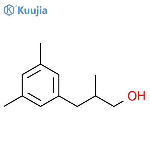 Benzenepropanol, β,3,5-trimethyl- structure