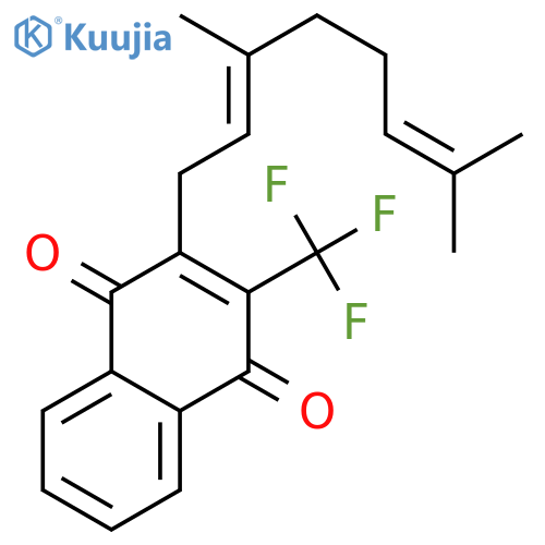 1,4-Naphthalenedione,2-(3,7-dimethyl-2,6-octadienyl)-3-(trifluoromethyl)-, (E)- (9CI) structure