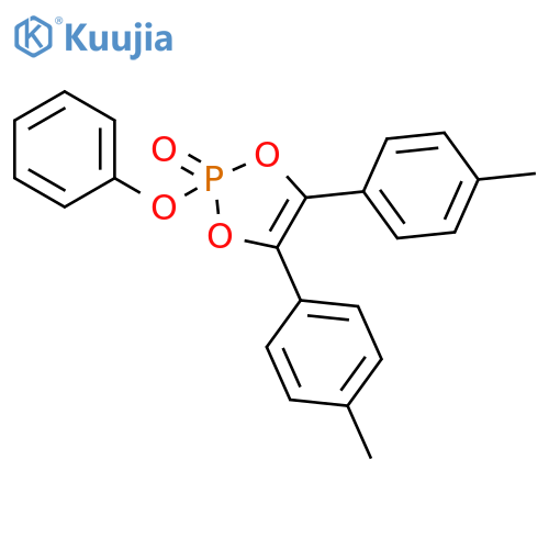 1,3,2-Dioxaphosphole, 4,5-bis(4-methylphenyl)-2-phenoxy-, 2-oxide structure
