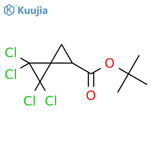 tert-Butyl 4,4,5,5-tetrachlorospiro[2.2]pentane-1-carboxylate structure