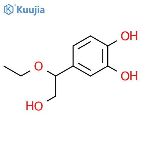 (S)-(+)-2-(3,4-dihydroxyphenyl)-2-ethoxy-ethanol structure